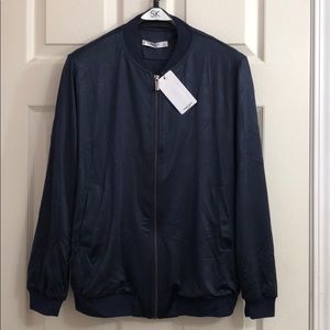NWT Mango Bomber Jacket in Navy Blue